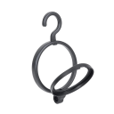 Sammenklappelig holder til parykker med krog 23,4 cm, holdbar, mulighed for at hænge flere holdere under hinanden, ideel til frisørsaloner og hjemmebrug 5