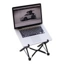 Sammenklappelig laptopstativ 15 x 15 cm bærbart med justerbar højde og synsvinkel universelt til laptops og forskellige enheder sort 7