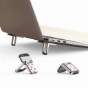 Sammenklappelig laptopstativ 2 stk justerbare vippeben til laptop bærbar holder for bedre luftstrøm universel 9
