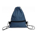 Sammenklappelig rygsæk med snøring 44 x 36 cm Let sportstaske i oxford med lynlåslomme Unisex Til fitness og udflugter 11