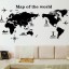 Samolepicí dekorace mapa světa 3