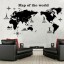 Samolepicí dekorace mapa světa 4