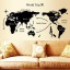Samolepicí dekorace mapa světa 6