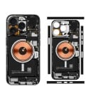 Samolepící ochranná fólie pro iPhone 16 Pro Max s motivem vnitřních komponentů telefonu, dekorativní kryt zadní strany mobilu 2