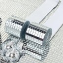 Samolepící płytka imitująca szkło 4 x 30 cm akryl dekoracyjny pasek wykończeniowy efekt błyszczący na ścianę kuchni łazienki 2