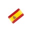 Samolepka do auta španielska vlajka 10 ks 2