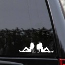 Samolepka na auto anděl a ďábel Vinyl 6
