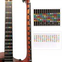 Samolepki na gitarę Poznámkové štítki pro hmatník Kolorowe naklejki z nutami i tonami dla początkujących Łatwa instalacja i usunięcie 2