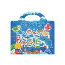 Samolepkový sešit s mořským světem 26 x 25,6 cm vinylové samolepky modrý kreativní blok pro děti na lepení a hraní 1