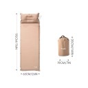 Samonafukovací karimatka 192 x 65 x 3 cm s integrovaným polštářem Automatický ventil Sbalená 35 x 19 cm Na kempink a cestování 1
