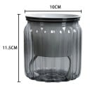 Samonapájací kvetináč s knotom a zásobníkom vody o rozmere 11,5 x 10 cm s vyberateľnou vnútornou nádobou a žebrovaným plášťom 2