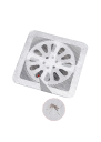 Samoprzylepne filtracyjny siatka 10 x 10 cm, 10 szt. – kanalizacyjny filtr na odpływ, zachwycacz resztek, włosów, owadów, drobnych przedmiotów 4
