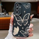 Samsung Galaxy S24+ -perhoskuvioinen suojakuori Kameran suojalla Suojakuori Samsung S24 Plus -mobiilille Jokapäiväiseen käyttöön 5
