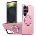 Samsung Galaxy S24+ Suojakuori 360 asteen Kääntyvä Tuki Langaton Lataus Hiilikuitu Polykarbonaatti ja TPU Puhelimen Kuori 6