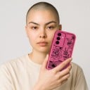 Samsung Galaxy S25 FE - Kukka- ja ruusukuosisuojus, Silikoninen puhelinlaukku Galaxy S25 FE:n kameran suojalla 6