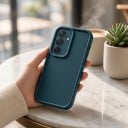 Samsung Galaxy S25 Ultra S:n kameraa suojaava ja vahvistetuilla reunoilla varustettu silikoninen puhelimen suojakuori 19