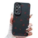 Samsung Galaxy S26 Ultra cseresznye mintás tok Szilikon védőtok kameravédelemmel Mobil tok S26 Ultra Mindennapi használatra 6