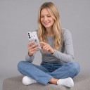 Samsung Galaxy S26 Ultra tok kárty tartóval Finom minták Megerősített sarkok Rugalmas TPU tok Mobiltelefon zsebbel 14