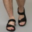 Sandale cu curea neagră pentru bărbați 6