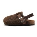 Sandale de pluș pentru copii cu cureaua elastică din spate Papuci de plută cu blană artificială Pantofi confortabili pentru copii, acasă 2