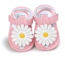 Sandale din piele pentru fete cu floare 2