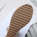 Sandales à plateforme en daim pour femmes 6