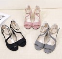 Sandales à talons en daim pour femmes 4