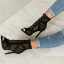 Sandales à talons pour femmes avec lacets 1