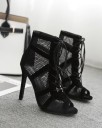Sandales à talons pour femmes avec lacets 5