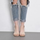 Sandales pour femmes avec talon transparent 2