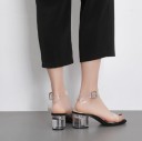Sandales pour femmes avec talon transparent 3