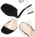 Sandales pour femmes avec talon transparent 6
