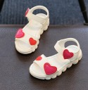 Sandales pour filles avec des cœurs 2