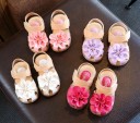 Sandales pour filles avec fleur 1