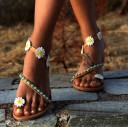 Sandalias de mujer con flores 2