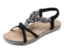 Sandalias de mujer con pedrería plateada 9
