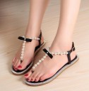 Sandalias de mujer con perlas 10