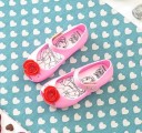 Sandalias de niña con rosas 2