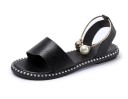 Sandalias elegantes de mujer con perlas. 6