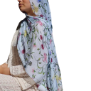 Sanft fließender 80 x 180 cm Hijab für Frauen Weicher leichter muslimischer Schal für den Kopf Ganzjähriger Party-Stil Schals und Hijabs normale 8
