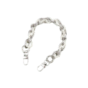 Sangle en chaîne pour sac à main avec perles entrelacées 32 cm Fermeture à mousqueton Élégante anse de remplacement pour sac à main Chaîne 2