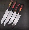 Santoku-veitsi Damaskoksen teräksestä 1