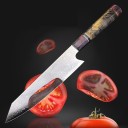 Santoku-veitsi Damaskoksen teräksestä 3