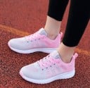 Sapatilhas de corrida femininas com parte superior em malha e sola em EVA Atacadores e laço no calcanhar Para correr e outras 7