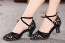 Sapatos de dança femininos - Lodiças leopardas 3