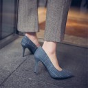 Sapatos de salto elegantes para senhora com padrão 6