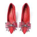 Sapatos elegantes femininos com laço J3262 11