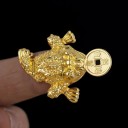 Sapo da riqueza Feng Shui de três patas 5 unid 4