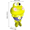 Sapo de puxar para a água 12,5 x 8 x 4,5 cm Brinquedo de água em plástico para a banheira e piscina Sem pilhas Cores variadas 4