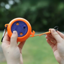 Sârmă de rufe retractabilă rezistentă la vânt 10 m, capacitate de încărcare 50 kg, plastic + nailon, carabiniere din aluminiu, ideală 7